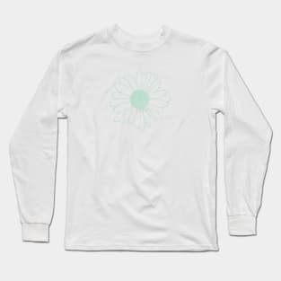 Daisy Mint Green Long Sleeve T-Shirt